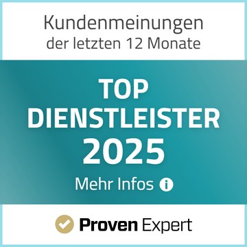 ProvenExpert Top Dienstleister 2025