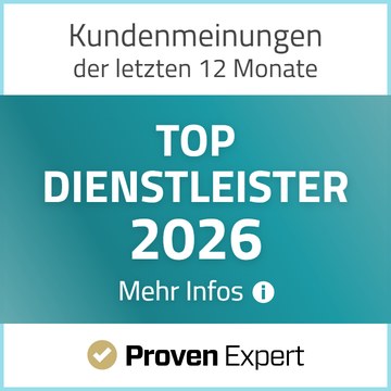 ProvenExpert Top Dienstleister 2026